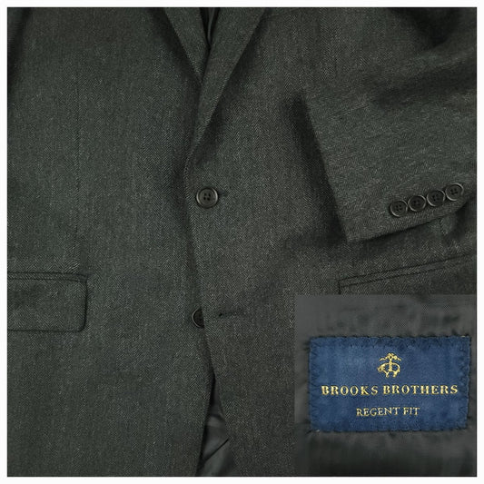Regent Fit Herringbone Wool Sport Coat 40R