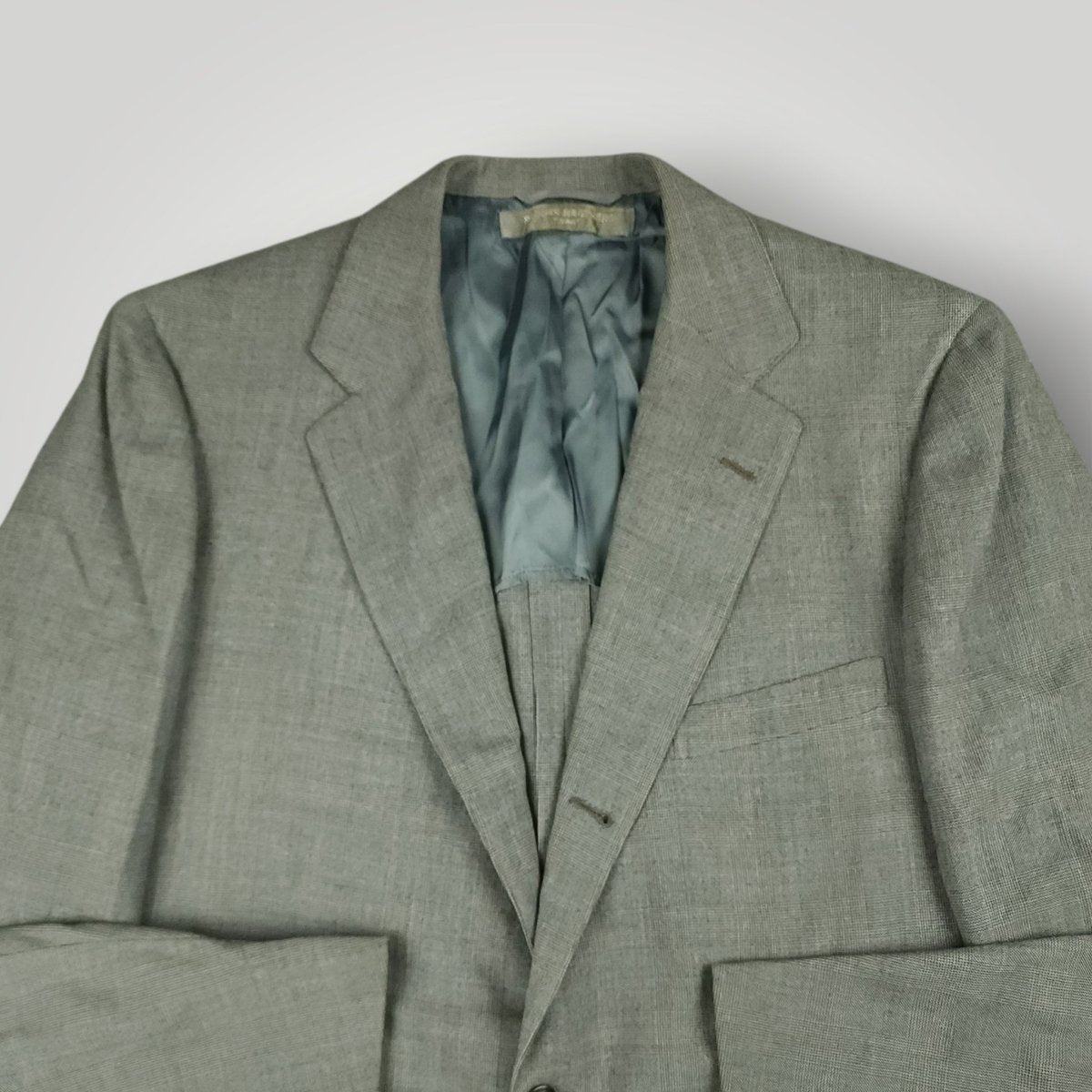 Front angle view of Brooks Brothers 346 gray ivy style sport coat