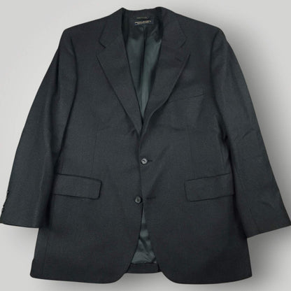 Vintage Brooks Brothers Brooksgate Wool 2 PC Wide Lapel Micro Dot Suit 44R/35S