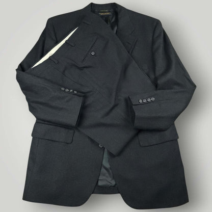 Vintage Brooks Brothers Brooksgate Wool 2 PC Wide Lapel Micro Dot Suit 44R/35S