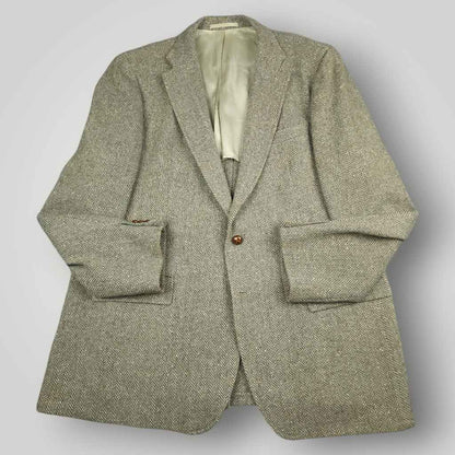 Ivy Prep Speckled Tweed Herringbone Sports Coat 48L