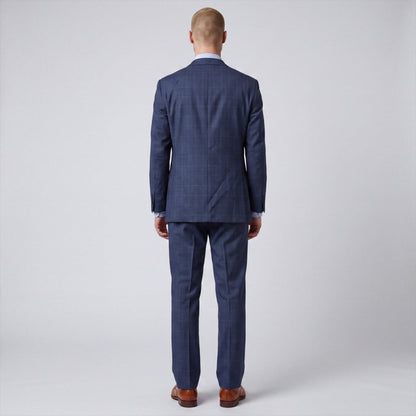 Calvin Klein Slim Fit Wool Blend Prince of Wales Check Suit 44R/35R