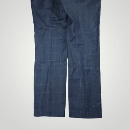Slim Fit Wool Blend Prince of Wales Check Suit 44R/35R