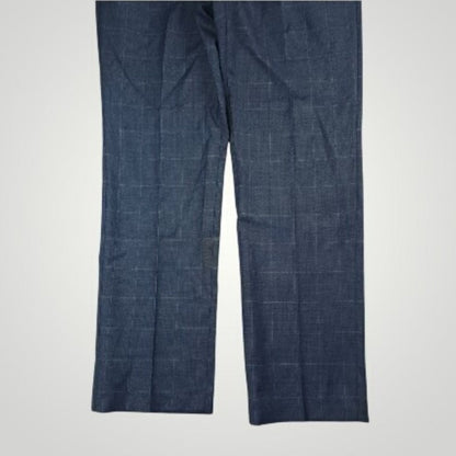 Slim Fit Wool Blend Prince of Wales Check Suit 44R/35R