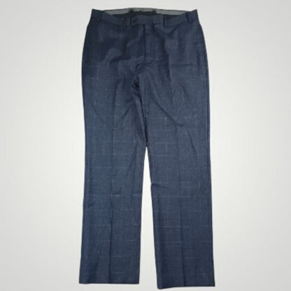 Slim Fit Wool Blend Prince of Wales Check Suit 44R/35R