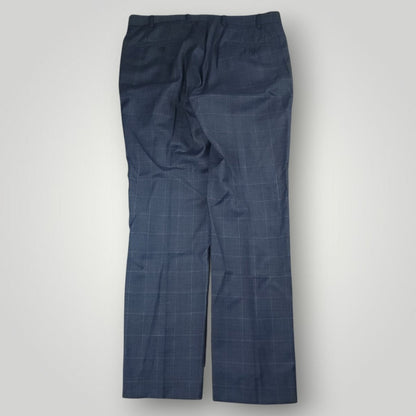 Slim Fit Wool Blend Prince of Wales Check Suit 44R/35R