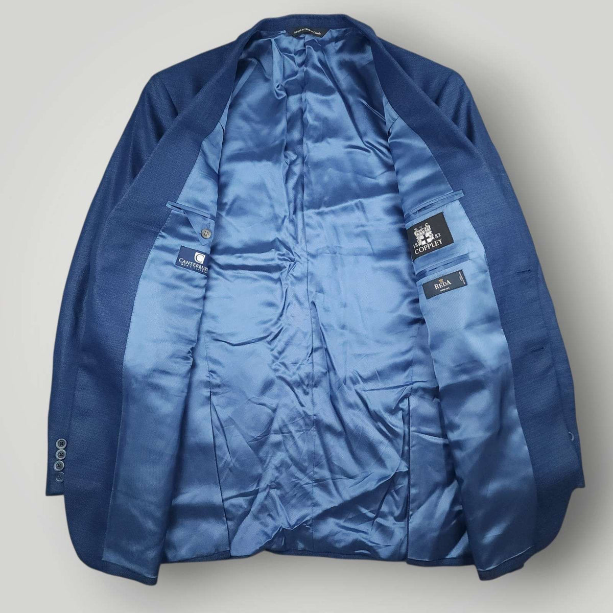 Coppley Hopsack Reda Italian Wool Super 110s Biella Sport Coat 42L