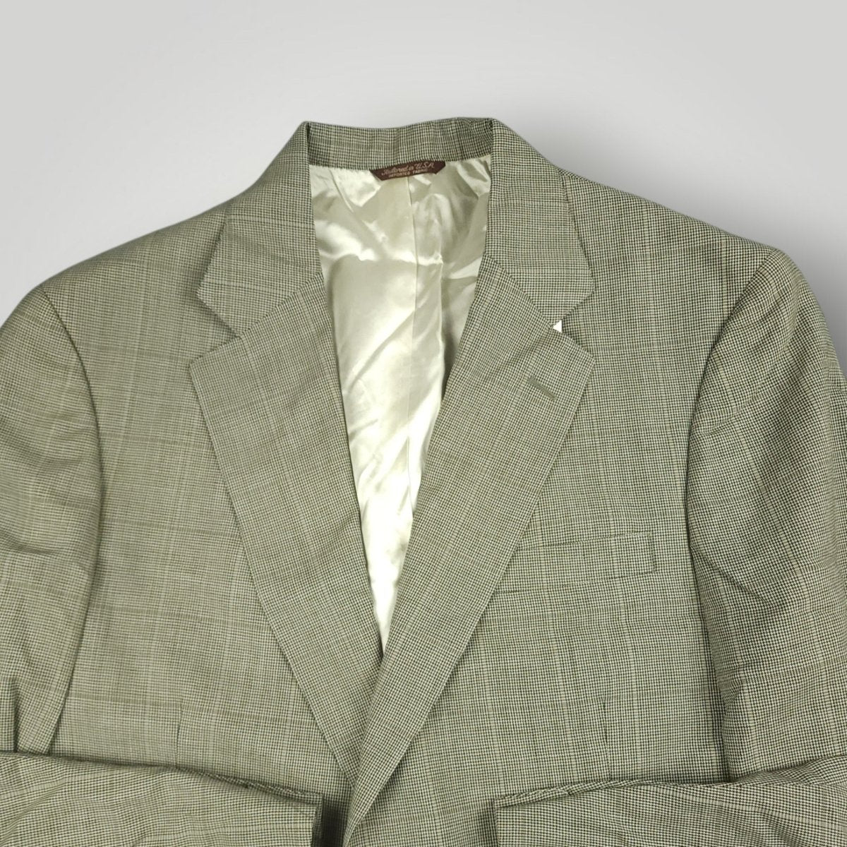 Vintage 80s Chelsea Prince of Wales Check Wool Sport Coat 42L