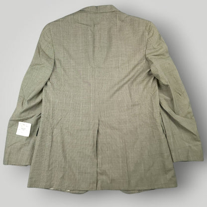 Vintage 80s Chelsea Prince of Wales Check Wool Sport Coat 42L
