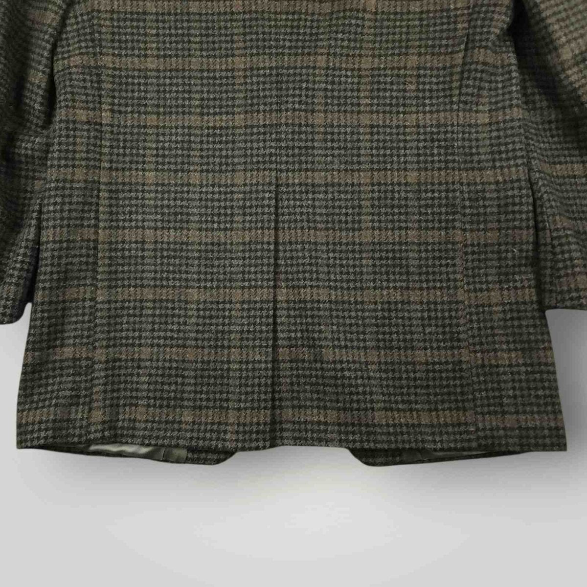 Vtg 80s Cricketeer Slim Fit Houndstooth Shetland Tweed Wool Sport Coat 40S