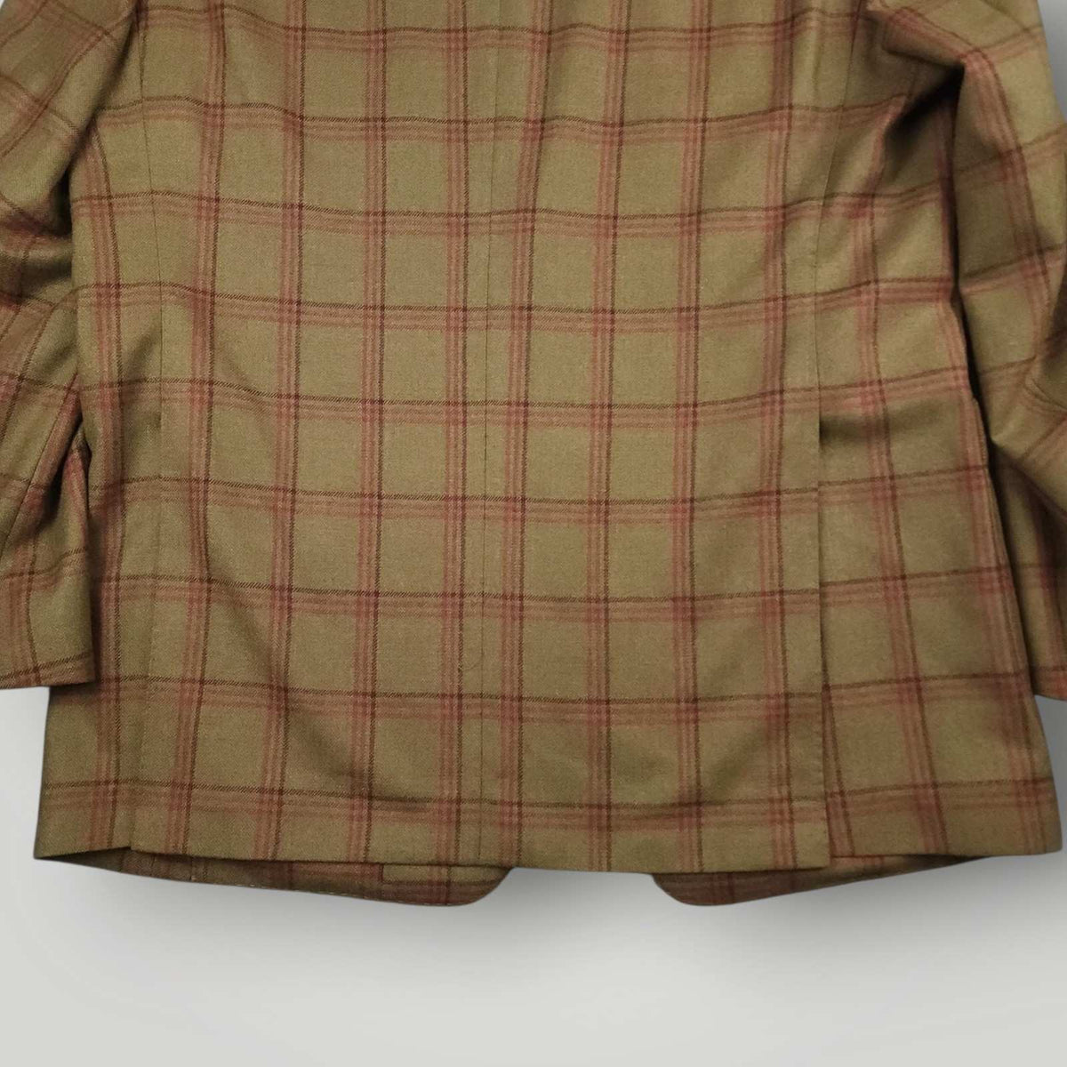 Crittenden Modern Fit Brushed Wool Patch Pocket Plaid Sport Coat 44L