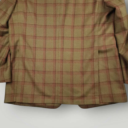 Crittenden Modern Fit Brushed Wool Patch Pocket Plaid Sport Coat 44L