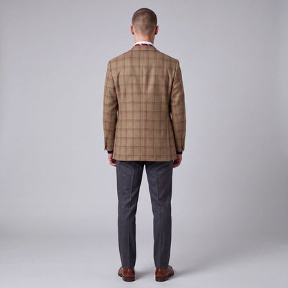 Crittenden Modern Fit Brushed Wool Patch Pocket Plaid Sport Coat 44L