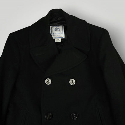 US Navy Wool Quarterdeck Double Breasted Peacoat Overcoat 42XL