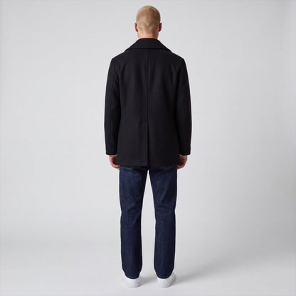 US Navy Wool Quarterdeck Double Breasted Peacoat Overcoat 42XL