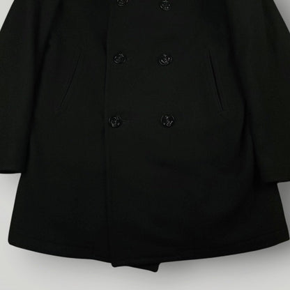 US Navy Wool Quarterdeck Double Breasted Peacoat Overcoat 42XL