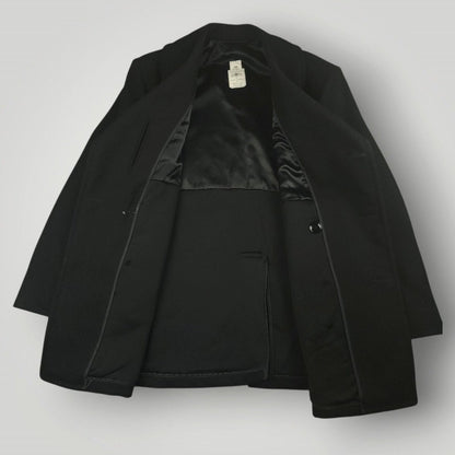 Vintage US Navy CPO Wool Quarterdeck Double Breasted Peacoat Overcoat 48R