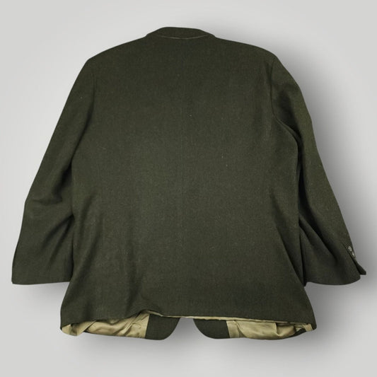 Vintage 90s Ivy Style 3 Roll 2 Brushed Wool Sack Jacket 44R