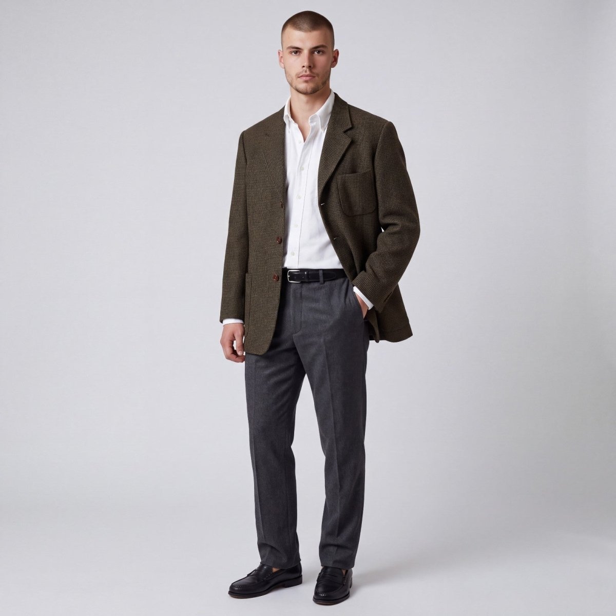 Vintage Ermenegildo Zegna Soft Unstructured Cashmere Relaxed Fit Sport Coat 42R