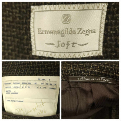 Vintage Ermenegildo Zegna Soft Unstructured Cashmere Relaxed Fit Sport Coat 42R
