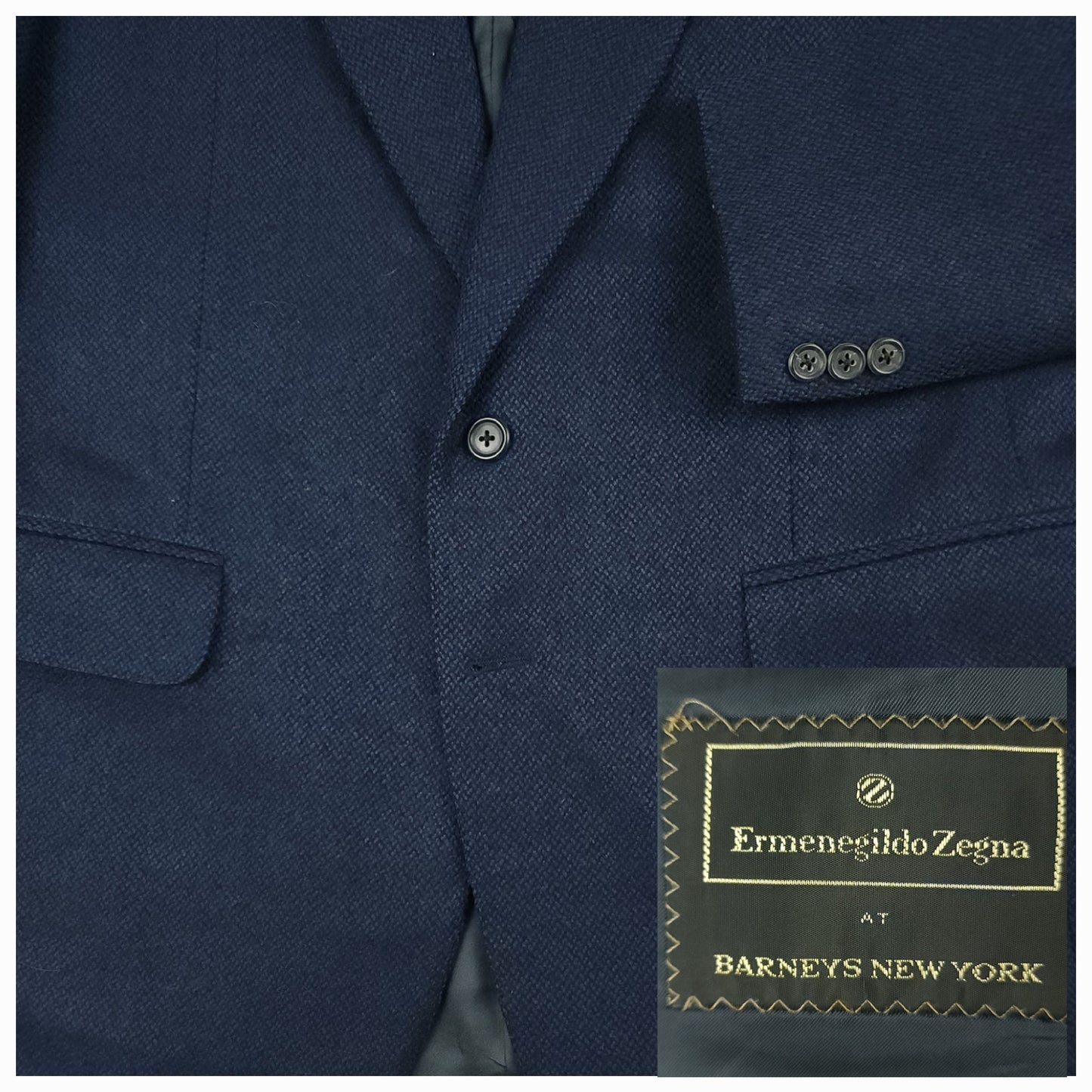 Basketweave Italian Wool Modern Fit Sport Coat 42S