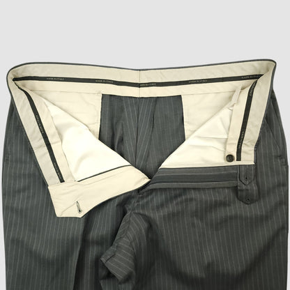 Interior waistband construction of Ermenegildo Zegna suit trousers