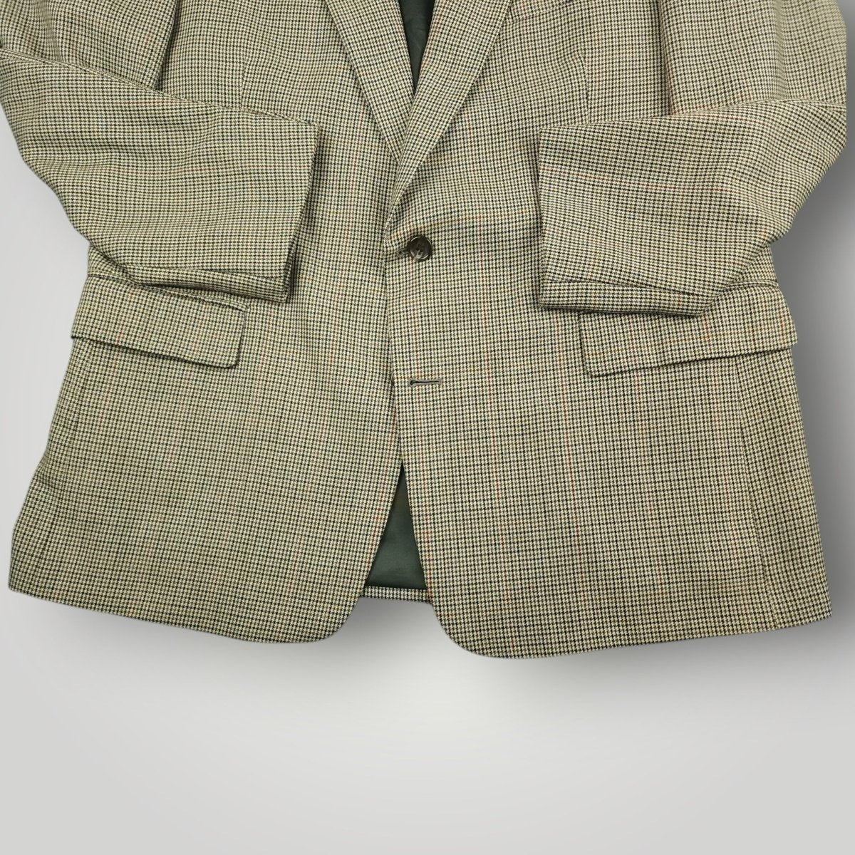 Vintage 90s Classic Fit Gun Club Check Wool Sport Coat 44R