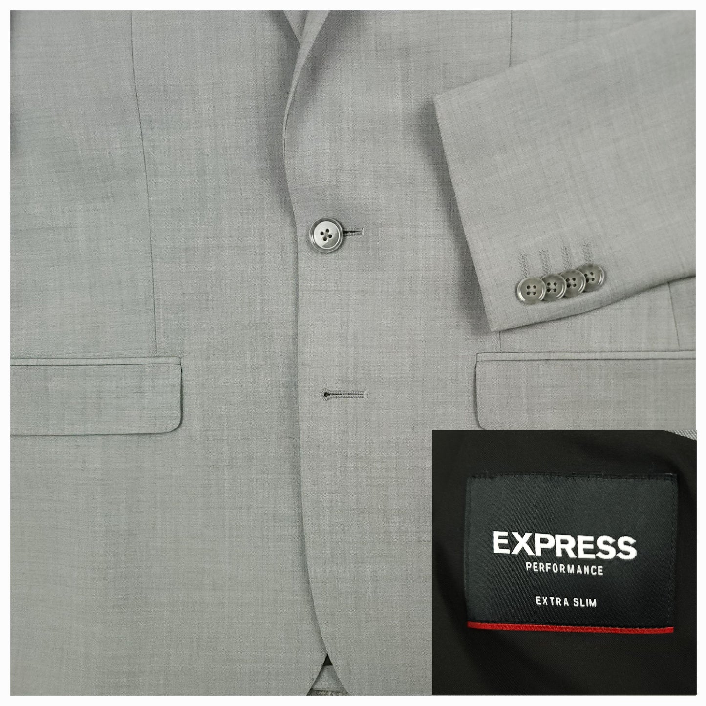 Performance Wool Blend Extra Slim Fit Sport Coat 36S