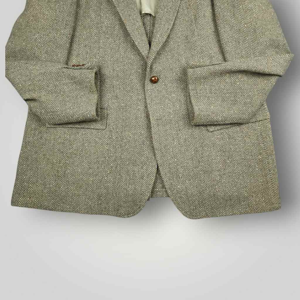 Ivy Prep Speckled Tweed Herringbone Sports Coat 48L