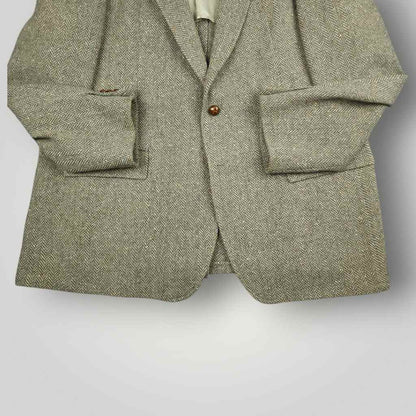 Ivy Prep Speckled Tweed Herringbone Sports Coat 48L