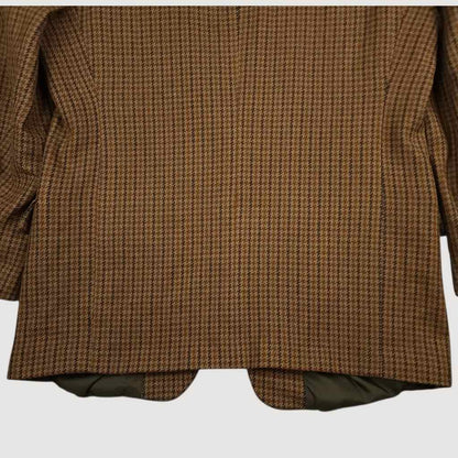 Vtg Cashmere Wool Ivy Prep Gun Club Check Boxy Fit Sport Coat 44L