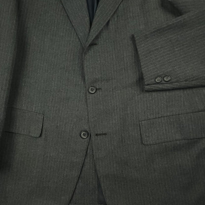 Vintage 70s H Freeman & Sons Slim Fit Pinstripe 3 Roll 2 Sack Suit 42R/33S