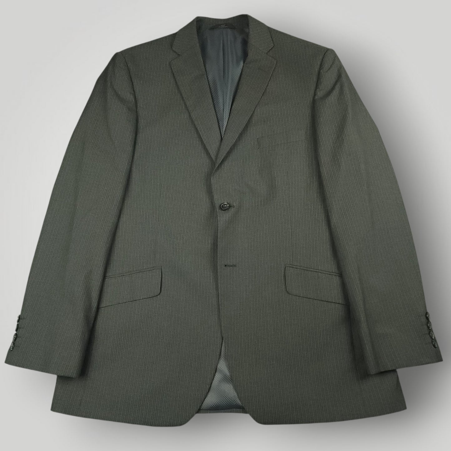 Modern Fit Performance Travel Pinstripe Suit 44L/36R