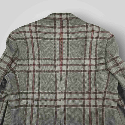 Vintage 60s Hart Schaffner Marx Tropical Wool Blend Prince of Wales Check Slim Fit Sport Coat 40R