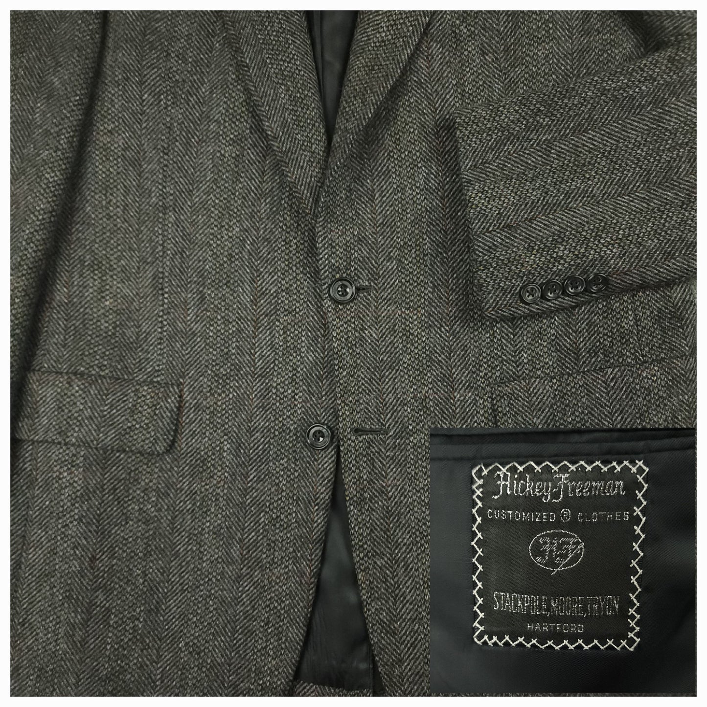 Relaxed Fit Lambswool Blend Tweed Jacket 41R/42R