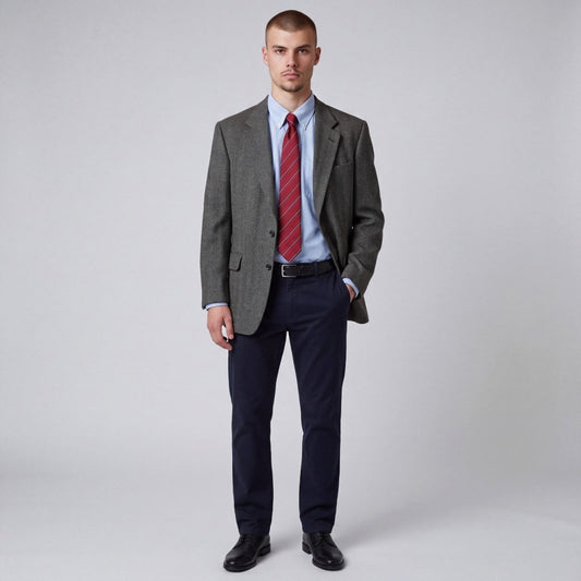 Hickey Freeman Canterbury Relaxed Fit Lambswool Blend Tweed Jacket 41R/42R