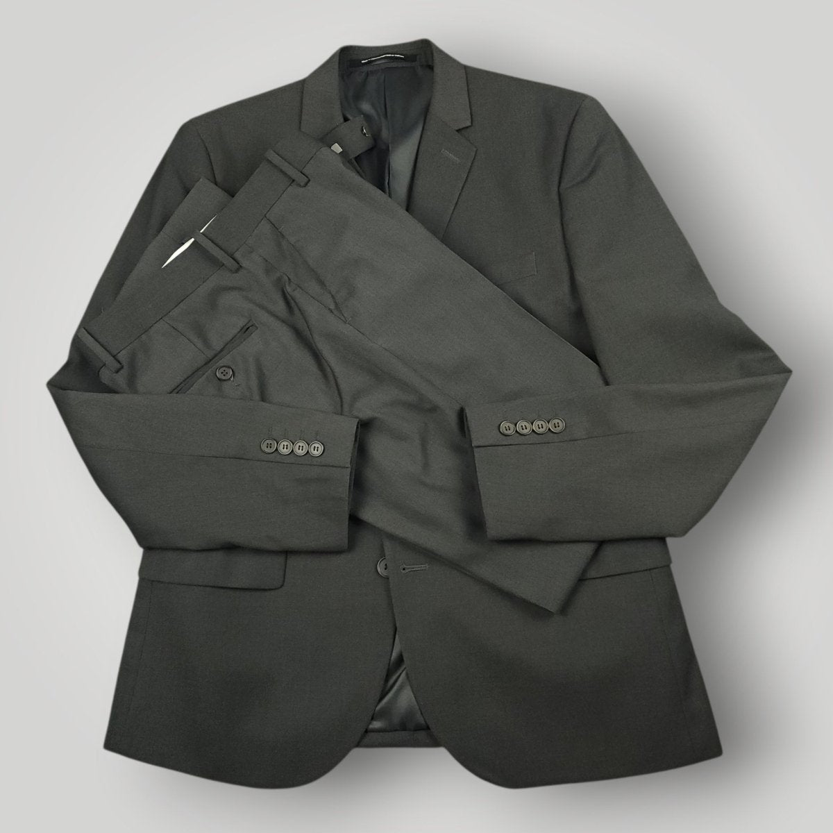 Slim Fit Travel Lightweight Birdseye Suit 38S/30R