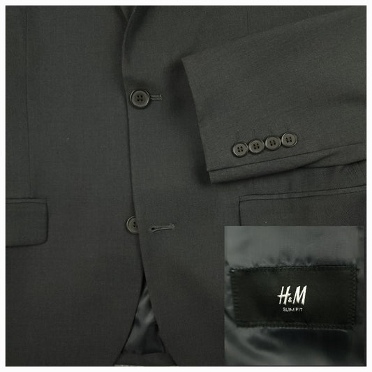 Slim Fit Travel Lightweight Birdseye Suit 38S/30R