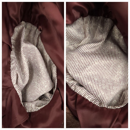 Unstructured Italian Wool Silk Linen Hopsack Sport Coat 44S