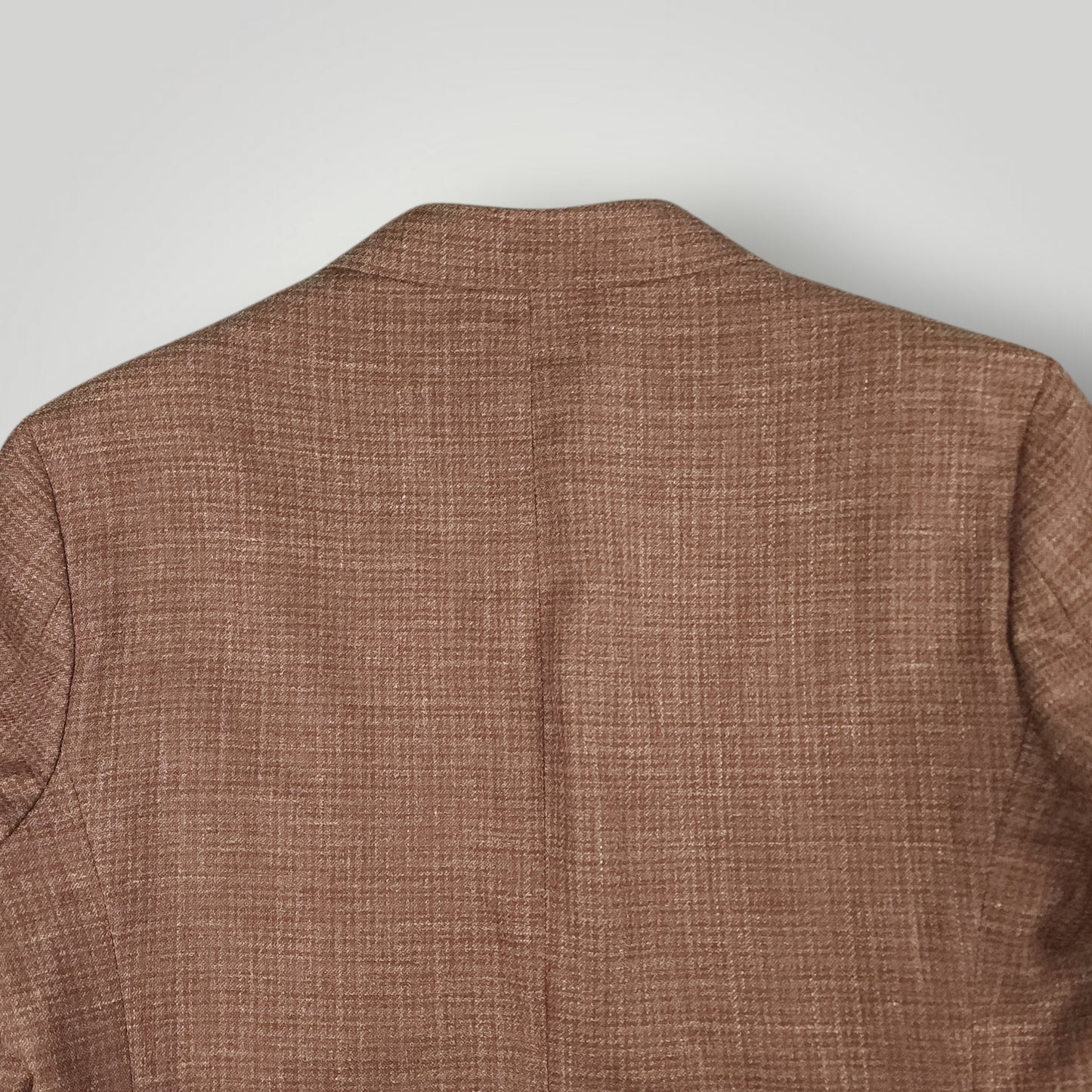 Unstructured Italian Wool Silk Linen Hopsack Sport Coat 44S