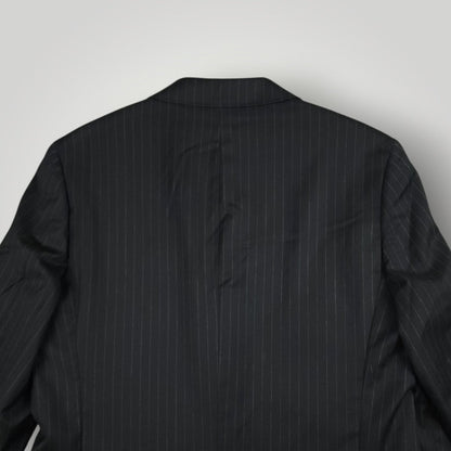 Y2K Italian Wool Pinstripe Luxury Sport Coat 40L