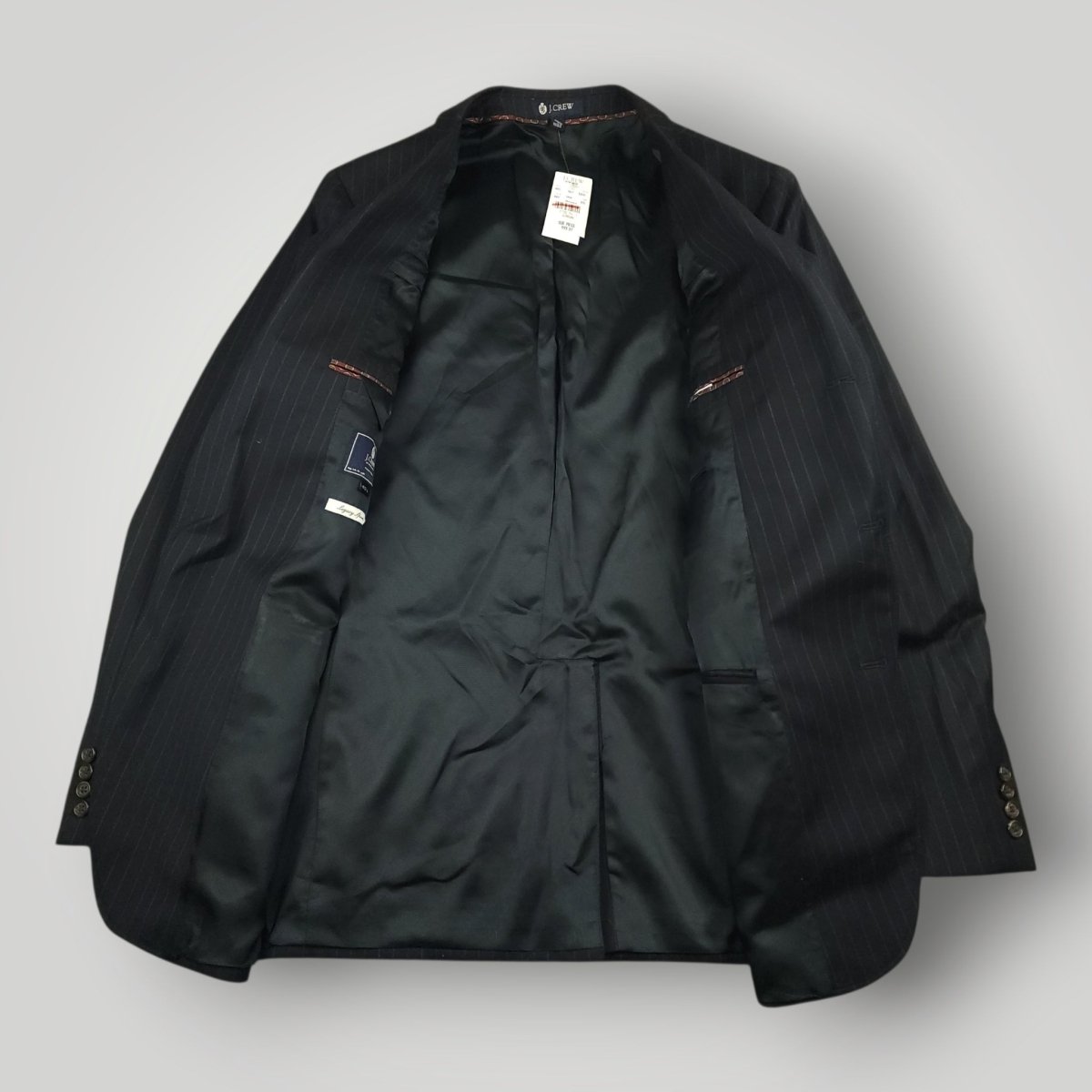 Y2K Italian Wool Pinstripe Luxury Sport Coat 40L