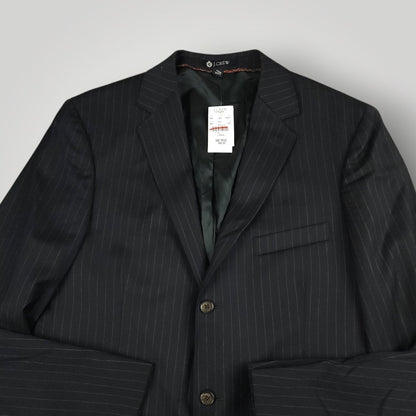 Y2K Italian Wool Pinstripe Luxury Sport Coat 40L