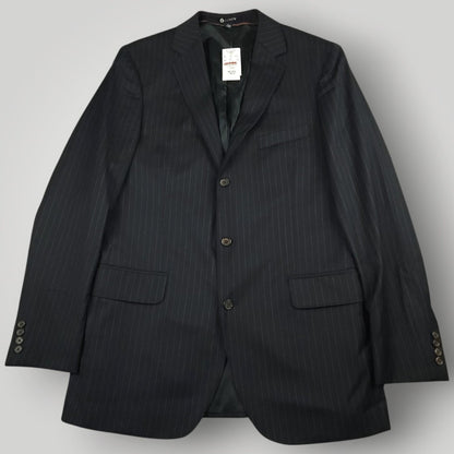 Y2K Italian Wool Pinstripe Luxury Sport Coat 40L