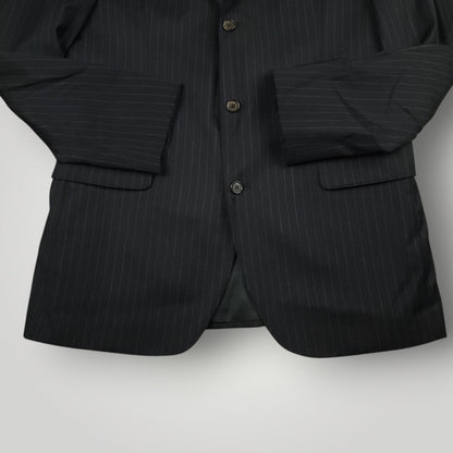 Y2K Italian Wool Pinstripe Luxury Sport Coat 40L