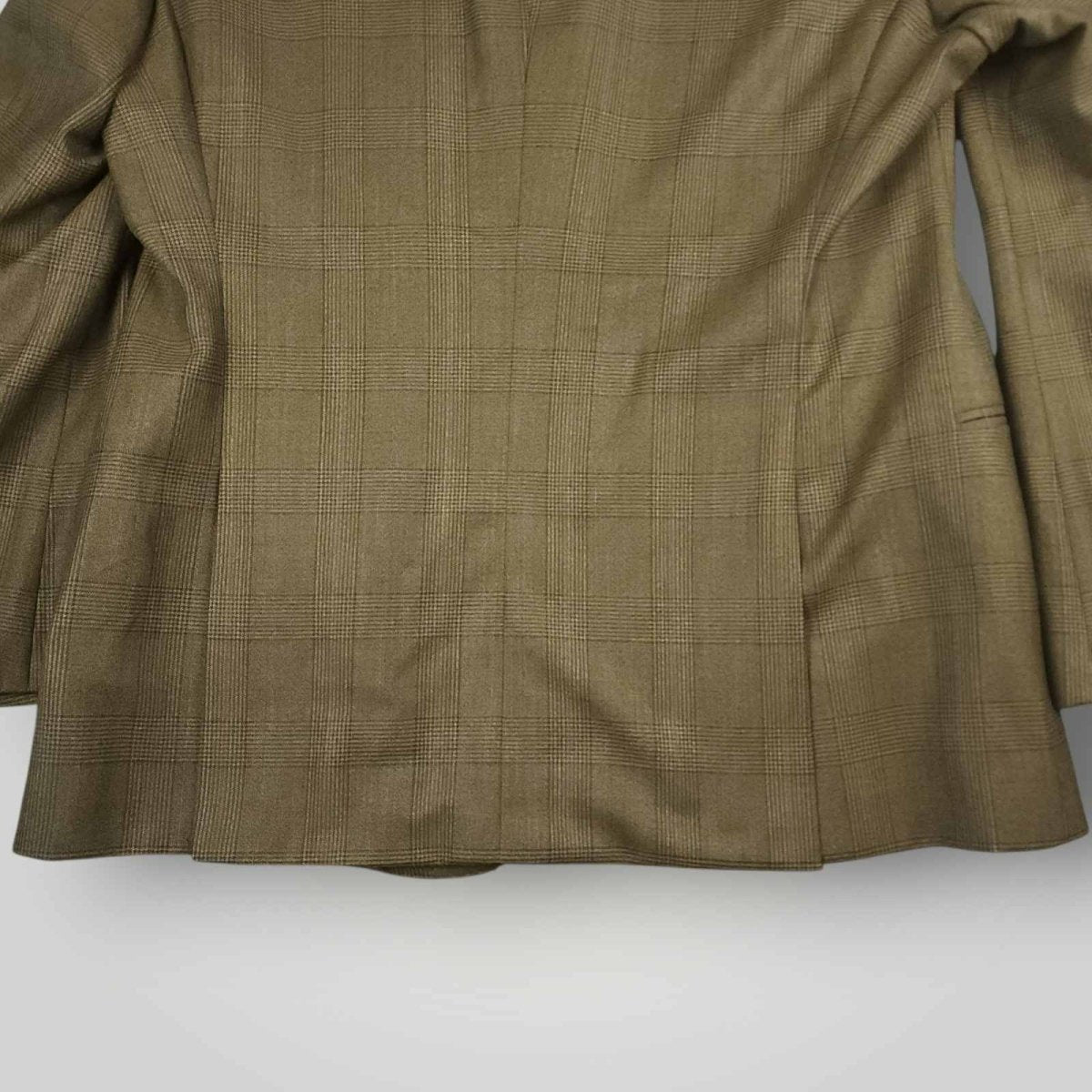 J Hilburn Tailored Fit VBC Italian Wool Glen Check Plaid Sport Coat 44R