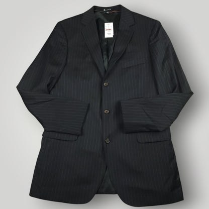 Y2K Italian Wool Pinstripe Luxury Sport Coat 40L