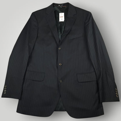 Y2K Italian Wool Pinstripe Luxury Sport Coat 40L