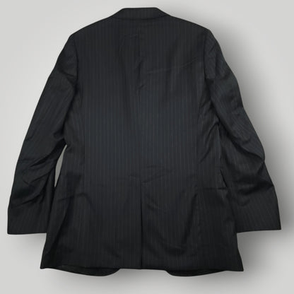 Y2K Italian Wool Pinstripe Luxury Sport Coat 40L