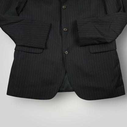 Y2K Italian Wool Pinstripe Luxury Sport Coat 40L
